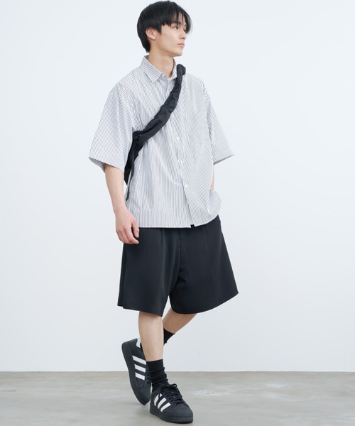 Enchainement Basic Shirts ルーズ ストライプシャツ Loose silhouette striped shirt / ルーズシルエットストライプ