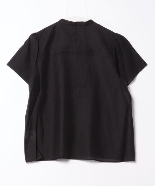 PICCIN（ピッチン）の「フロントリボン重ねブラウス（シャツ/ブラウス・レディース・ブラック/サックスブルー/オフホワイト・M）」の4枚目の写真