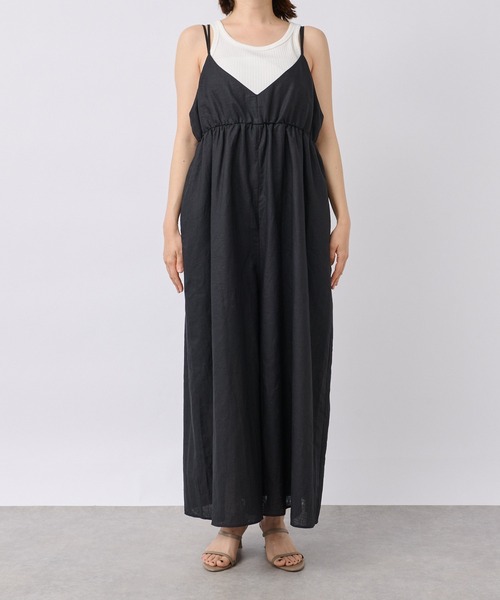 RIVE DROITE（リヴドロワ）の「【着映え◎】フレアサロペット（サロペット/オーバーオール・レディース・ピンク/ブラック・FREE）」の19枚目の写真