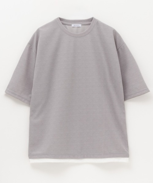 URBAN COLLECTION（アーバンコレクション）の「QUICK DRYフェイクレイヤードTシャツ（Tシャツ/カットソー・メンズ・グレイッシュベージュ/チャコールグレー/ネイビー・M/L/XL）」の11枚目の写真