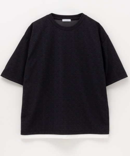 URBAN COLLECTION（アーバンコレクション）の「QUICK DRYフェイクレイヤードTシャツ（Tシャツ/カットソー・メンズ・グレイッシュベージュ/チャコールグレー/ネイビー・M/L/XL）」の13枚目の写真