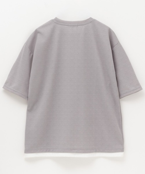 URBAN COLLECTION（アーバンコレクション）の「QUICK DRYフェイクレイヤードTシャツ（Tシャツ/カットソー・メンズ・グレイッシュベージュ/チャコールグレー/ネイビー・M/L/XL）」の10枚目の写真