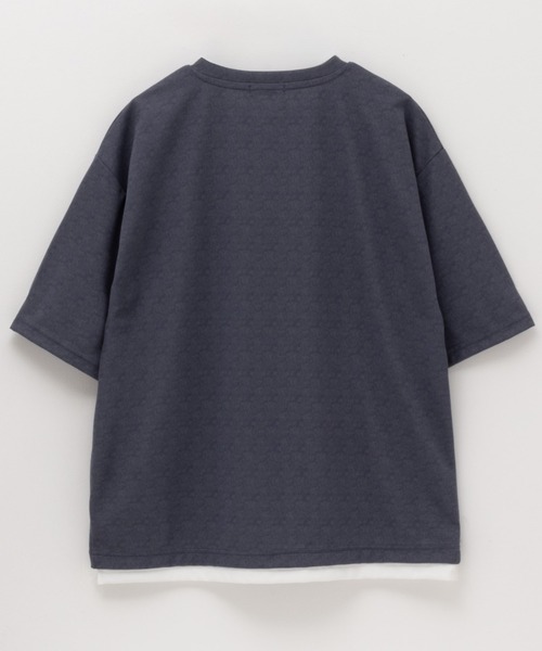 URBAN COLLECTION（アーバンコレクション）の「QUICK DRYフェイクレイヤードTシャツ（Tシャツ/カットソー・メンズ・グレイッシュベージュ/チャコールグレー/ネイビー・M/L/XL）」の8枚目の写真