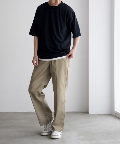 URBAN COLLECTION（アーバンコレクション）の「QUICK DRYフェイクレイヤードTシャツ（Tシャツ/カットソー・メンズ・グレイッシュベージュ/チャコールグレー/ネイビー・M/L/XL）」の7枚目の写真