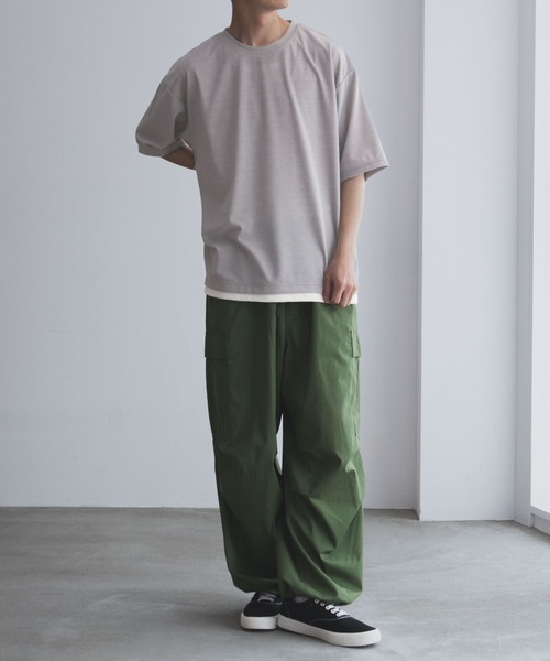 URBAN COLLECTION（アーバンコレクション）の「QUICK DRYフェイクレイヤードTシャツ（Tシャツ/カットソー・メンズ・グレイッシュベージュ/チャコールグレー/ネイビー・M/L/XL）」の6枚目の写真