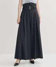 【MURRAL/ミューラル】コントラストワイドスラックスパンツ