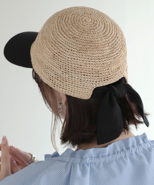 美品 トリーバーチ TORY BURCH 麦わら帽子 ラフィア リボン ロゴ 美品 トリーバーチ TORY BURCH 麦わら帽子 ラフィア リボン ロゴ