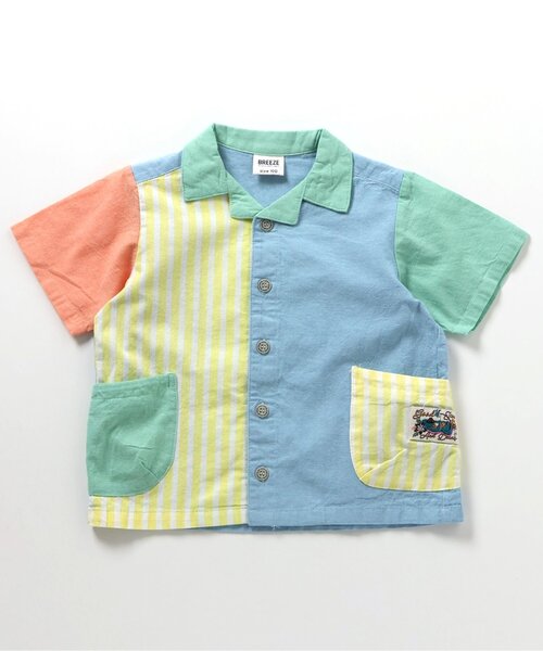 BREEZE（ブリーズ）の「【リンク】もっとスズシーシャンブレーシャツ（シャツ/ブラウス・キッズ・レインボー/ブラック/ブルー・80/90/100/110/120/130/140）」の8枚目の写真