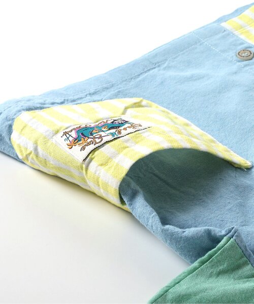 BREEZE（ブリーズ）の「【リンク】もっとスズシーシャンブレーシャツ（シャツ/ブラウス・キッズ・レインボー/ブラック/ブルー・80/90/100/110/120/130/140）」の9枚目の写真