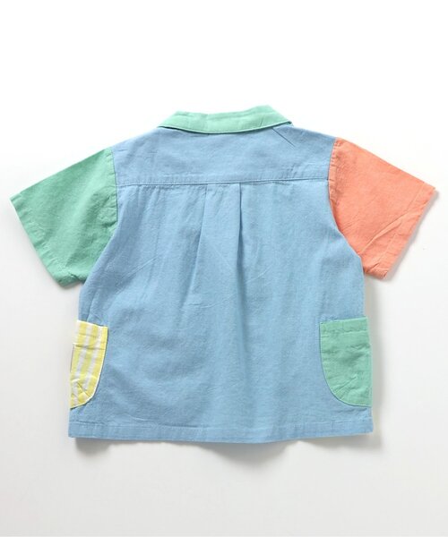 BREEZE（ブリーズ）の「【リンク】もっとスズシーシャンブレーシャツ（シャツ/ブラウス・キッズ・レインボー/ブラック/ブルー・80/90/100/110/120/130/140）」の14枚目の写真