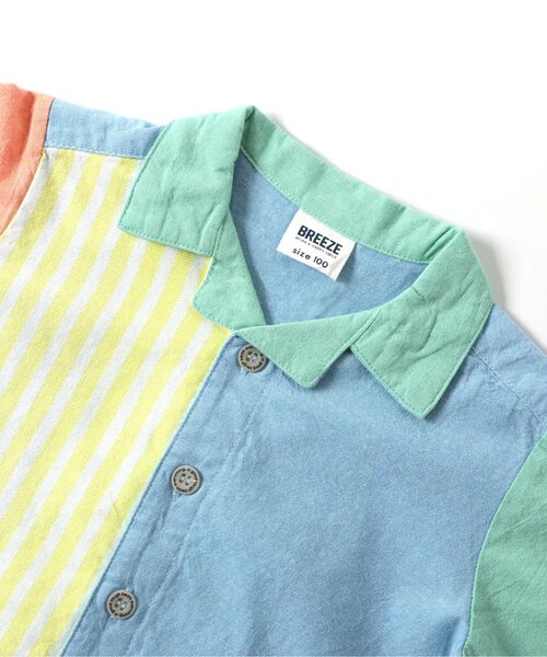 BREEZE（ブリーズ）の「【リンク】もっとスズシーシャンブレーシャツ（シャツ/ブラウス・キッズ・レインボー/ブラック/ブルー・80/90/100/110/120/130/140）」の15枚目の写真