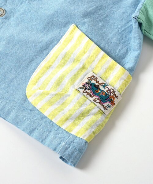 BREEZE（ブリーズ）の「【リンク】もっとスズシーシャンブレーシャツ（シャツ/ブラウス・キッズ・レインボー/ブラック/ブルー・80/90/100/110/120/130/140）」の18枚目の写真