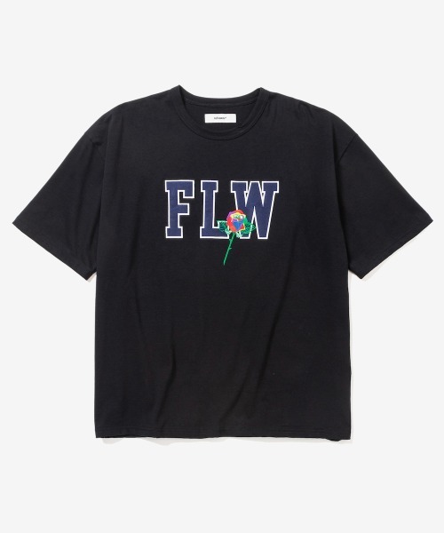 rehacer(レアセル)の「rehacer : FLW Logo on Wakayama HW Body / FLWロゴ on 和歌山 ヘビーウェイトボディー(Tシャツ/カットソー・メンズ・ホワイト/ブラック/グレー・SMALL/MEDIUM/LARGE/X-LARGE)」の12枚目の写真