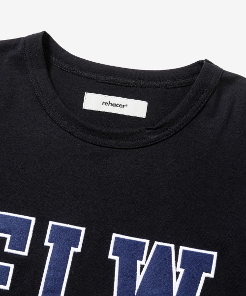 rehacer(レアセル)の「rehacer : FLW Logo on Wakayama HW Body / FLWロゴ on 和歌山 ヘビーウェイトボディー(Tシャツ/カットソー・メンズ・ホワイト/ブラック/グレー・SMALL/MEDIUM/LARGE/X-LARGE)」の14枚目の写真