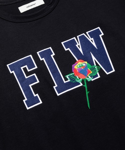 rehacer(レアセル)の「rehacer : FLW Logo on Wakayama HW Body / FLWロゴ on 和歌山 ヘビーウェイトボディー(Tシャツ/カットソー・メンズ・ホワイト/ブラック/グレー・SMALL/MEDIUM/LARGE/X-LARGE)」の15枚目の写真