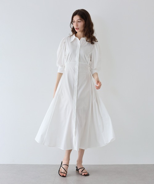 日本未入荷!!【HOBBS】清涼感☆鮮やかブルーワンピース COGIT 高島ちぢみ 涼感 ワンピース S-M L-LL Z1765 レディース
