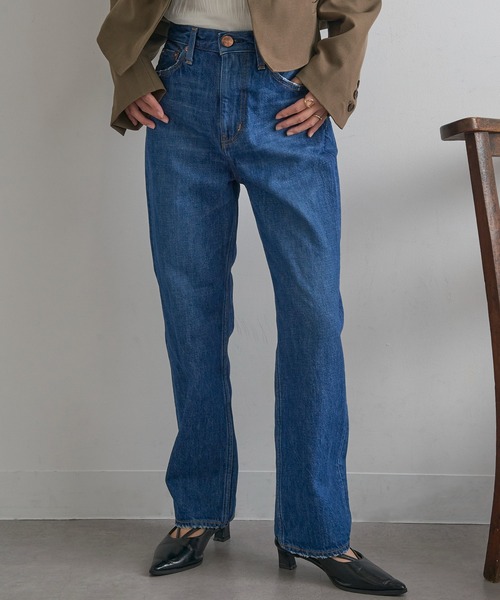 RED CARD TOKYO（レッドカード）の「【RED CARD】MM66 ハイライズ ストレートデニム（デニムパンツ・レディース・ブルー/ブラック/ライトブルー/ブルー系その他2/インディゴブルー・25/24/23/22/22inch/23inch/24inch/25inch）」の17枚目の写真