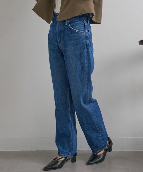 RED CARD TOKYO（レッドカード）の「【RED CARD】MM66 ハイライズ ストレートデニム（デニムパンツ・レディース・ブルー/ブラック/ライトブルー/ブルー系その他2/インディゴブルー・25/24/23/22/22inch/23inch/24inch/25inch）」の18枚目の写真