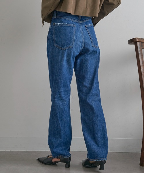 RED CARD TOKYO（レッドカード）の「【RED CARD】MM66 ハイライズ ストレートデニム（デニムパンツ・レディース・ブルー/ブラック/ライトブルー/ブルー系その他2/インディゴブルー・25/24/23/22/22inch/23inch/24inch/25inch）」の20枚目の写真