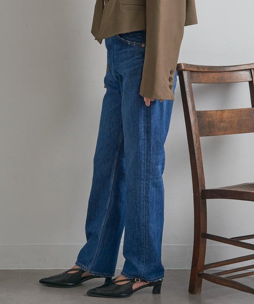 RED CARD TOKYO（レッドカード）の「【RED CARD】MM66 ハイライズ ストレートデニム（デニムパンツ・レディース・ブルー/ブラック/ライトブルー/ブルー系その他2/インディゴブルー・25/24/23/22/22inch/23inch/24inch/25inch）」の19枚目の写真