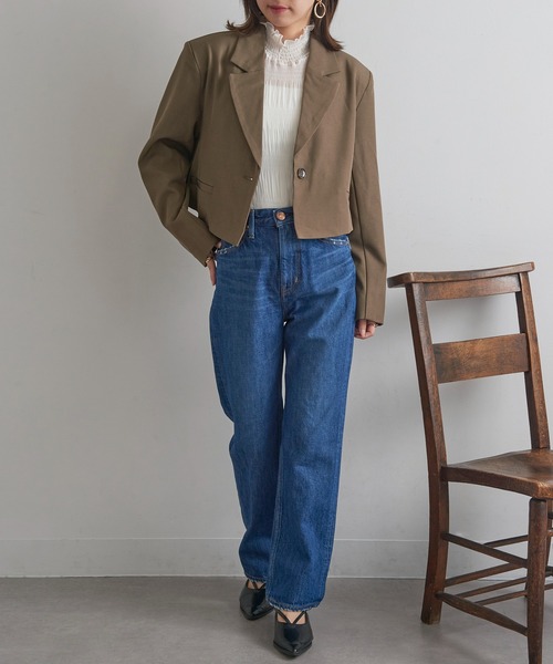 RED CARD TOKYO（レッドカード）の「【RED CARD】MM66 ハイライズ ストレートデニム（デニムパンツ・レディース・ブルー/ブラック/ライトブルー/ブルー系その他2/インディゴブルー・25/24/23/22/22inch/23inch/24inch/25inch）」の21枚目の写真