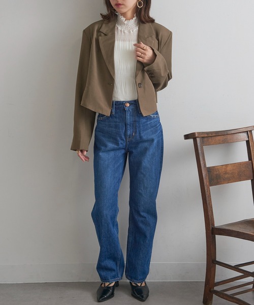 RED CARD TOKYO（レッドカード）の「【RED CARD】MM66 ハイライズ ストレートデニム（デニムパンツ・レディース・ブルー/ブラック/ライトブルー/ブルー系その他2/インディゴブルー・25/24/23/22/22inch/23inch/24inch/25inch）」の22枚目の写真