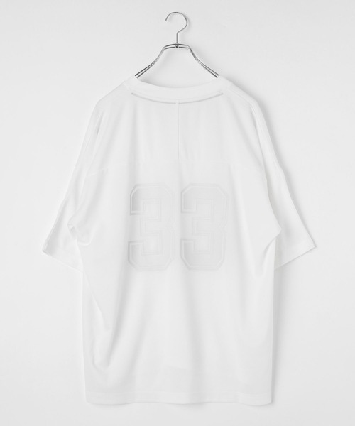 HEREIAM(ヘレイアム)の「【HEREIAM MEN】ナンバーメッシュプルオーバー(Tシャツ/カットソー・メンズ・ブラック/ホワイト/モカ・FREE)」の16枚目の写真