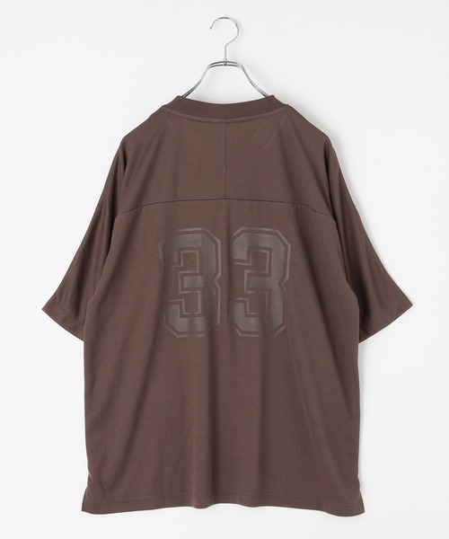 HEREIAM(ヘレイアム)の「【HEREIAM MEN】ナンバーメッシュプルオーバー(Tシャツ/カットソー・メンズ・ブラック/ホワイト/モカ・FREE)」の15枚目の写真