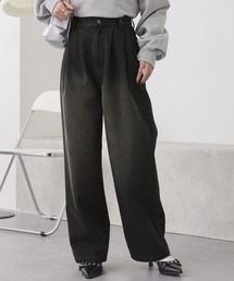 MONO-MART | ヴィンテージライクブラスト バレルシルエットカーブデニムパンツ(デニムパンツ)