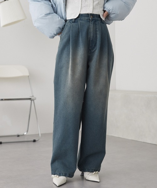 ヴィンテージライクブラスト バレルシルエットカーブデニム