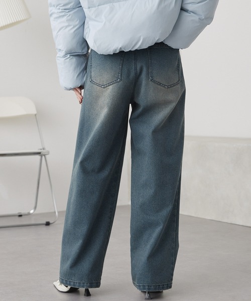 ヴィンテージライクブラスト バレルシルエットカーブデニム