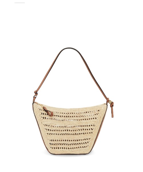 LOEWE(ロエベ)の「ハンモックホーボー ミニ(ラフィア&カーフ)(ハンドバッグ・レディース・ナチュラル・ONE SIZE)」の3枚目の写真