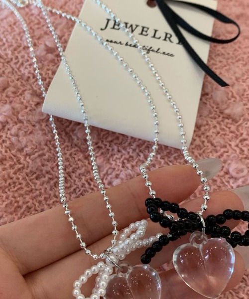 ANIECA アニーカービーズボールチェーンネックレス ANIECA ビーズ