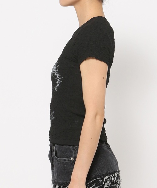 MIDNIGHT MOMENT.（ミッドナイトモーメント.）の「Midnight Move／ハートT（Tシャツ/カットソー・レディース・ホワイト/ブラック・FREE）」の21枚目の写真