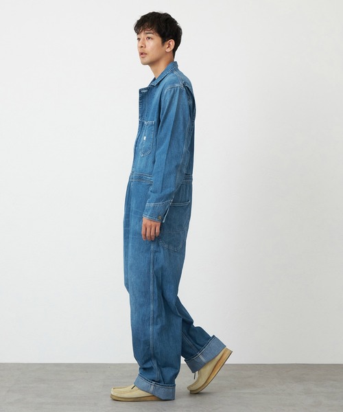 Lee(リー)の「Lee/リーDUNGAREES UNION-ALLS つなぎ/ジャンプスーツ/オールインワン【ユニセックス男女兼用】(サロペット/オーバーオール・メンズ・インディゴブルー/ダークインディゴブルー/ライトインディゴブルー/ストライプ/オフホワイト・MEDIUM/LARGE/X-LARGE/SMALL/X-SMALL)」の8枚目の写真