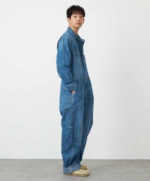 Lee(リー)の「Lee/リーDUNGAREES UNION-ALLS つなぎ/ジャンプスーツ/オールインワン【ユニセックス男女兼用】(サロペット/オーバーオール・メンズ・インディゴブルー/ダークインディゴブルー/ライトインディゴブルー/ストライプ/オフホワイト・MEDIUM/LARGE/X-LARGE/SMALL/X-SMALL)」の9枚目の写真