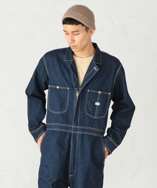 Lee(リー)の「Lee/リーDUNGAREES UNION-ALLS つなぎ/ジャンプスーツ/オールインワン【ユニセックス男女兼用】(サロペット/オーバーオール・メンズ・インディゴブルー/ダークインディゴブルー/ライトインディゴブルー/ストライプ/オフホワイト・MEDIUM/LARGE/X-LARGE/SMALL/X-SMALL)」の11枚目の写真