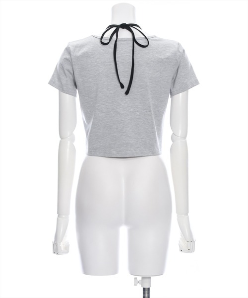 clear（クリア）の「配色フェイクキャミドッキングカットソートップス［大人 カジュアル］≪再入荷≫（Tシャツ/カットソー・レディース・グレー/オフホワイト/ブラック・F）」の7枚目の写真