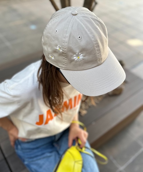 ドルチェアンドガッバーナ Flowerプリント キャップ 60 newhattan】デイジーフラワー刺繍CAP 【PT NO. MVL045 ※2A