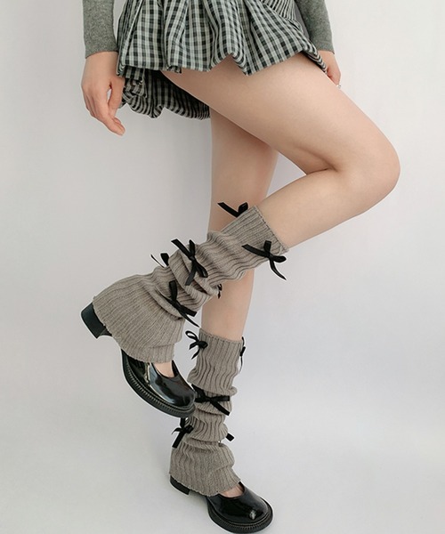 HEIHEI リボン レッグウォーマー バレエコア HEIHEI リボン レッグウォーマー バレエコア