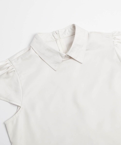 ella selectshop ヘム スカラップ ブラウス ペプラム ella selectshop ヘム スカラップ ブラウス ペプラム - メルカリ