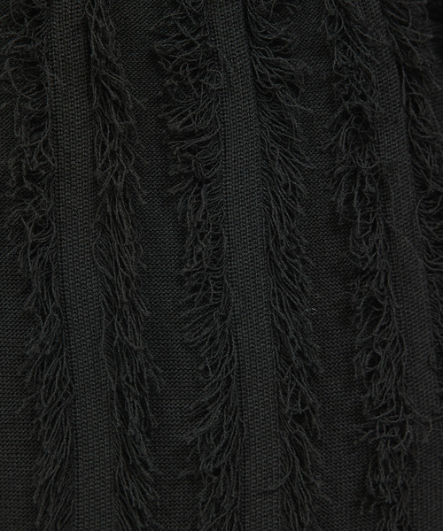 abahouse mavie(アバハウスマヴィ)の「【WEB Domani掲載】【セットアップ対応】フリンジニットタイトスカート(スカート・レディース・ブルー/ブラック・フリー)」の10枚目の写真