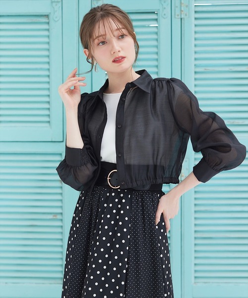 SWINGLE（スウィングル）の「ゴールドサークルバックルゴムベルト（ベルト・レディース・ブラック・FREE）」の8枚目の写真