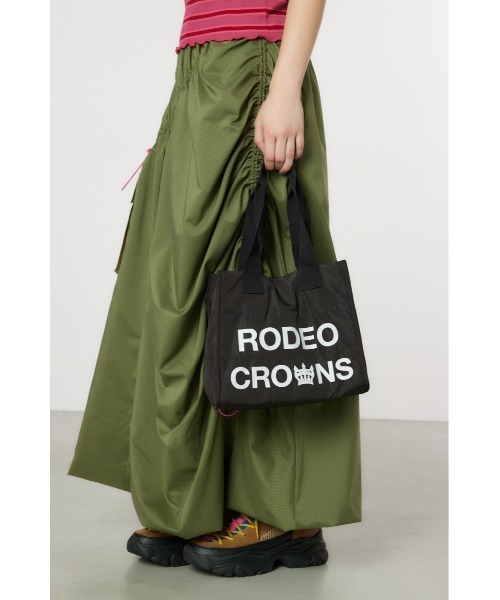 RODEO CROWNS WIDE BOWL（ロデオクラウンズワイドボウル）の「パフィースクエアショルダー（ショルダーバッグ・レディース・ブラック/ベージュ/グリーン系その他2・FREE）」の2枚目の写真