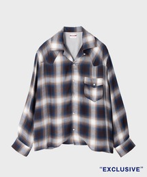 BADWAY | 【BADWAY / バッドウェイ】STUDIOUS別注 Ombre check western shirt / オンブレチェックウエスタンシャツ(シャツ/ブラウス)