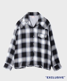 BADWAY | 【BADWAY / バッドウェイ】STUDIOUS別注 Ombre check western shirt / オンブレチェックウエスタンシャツ(シャツ/ブラウス)