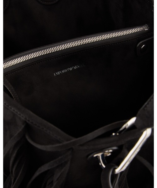 【エンポリオ アルマーニ】MyEA ショッパー スエード調 フリンジ ミディアム（ハンドバッグ）｜EMPORIO ARMANI（エンポリオアルマーニ）