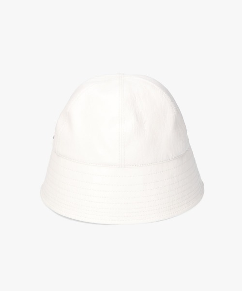 OVERRIDE（オーバーライド）の「OVERRIDE  FAKE LEATHER GOBHAT SGP / オーバーライド（ハット・レディース・ダークブラウン/ブラック/ホワイト・58cm）」の5枚目の写真