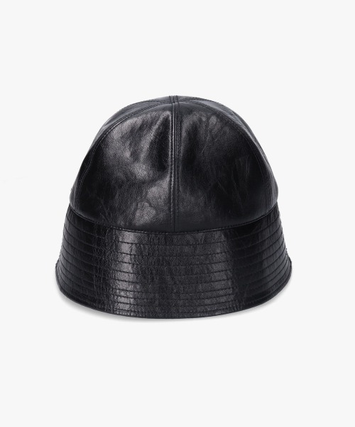 OVERRIDE（オーバーライド）の「OVERRIDE  FAKE LEATHER GOBHAT SGP / オーバーライド（ハット・レディース・ダークブラウン/ブラック/ホワイト・58cm）」の7枚目の写真