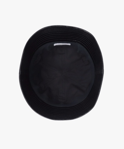 OVERRIDE（オーバーライド）の「OVERRIDE  FAKE LEATHER GOBHAT SGP / オーバーライド（ハット・レディース・ダークブラウン/ブラック/ホワイト・58cm）」の8枚目の写真